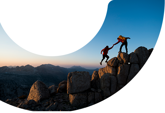 image illustrative dans un quart de cercle