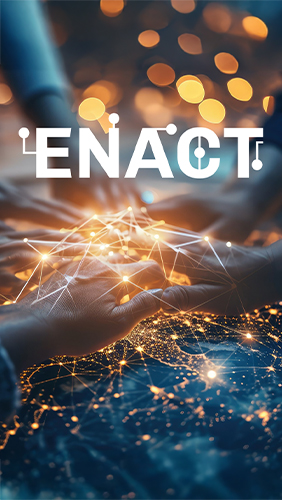 logo ENACT devant une image illustrant la notion de réseaux