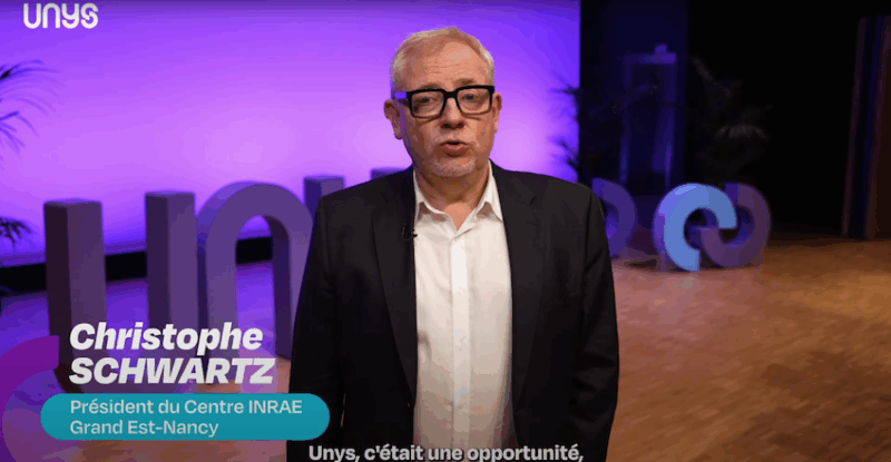 Portrait Christophe Schwartz président du Centre INRAE Grand Est-Nancy