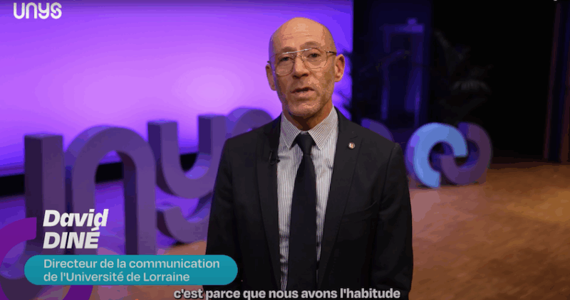 Portrait David Diné directeur de la communication Université de Lorraine
