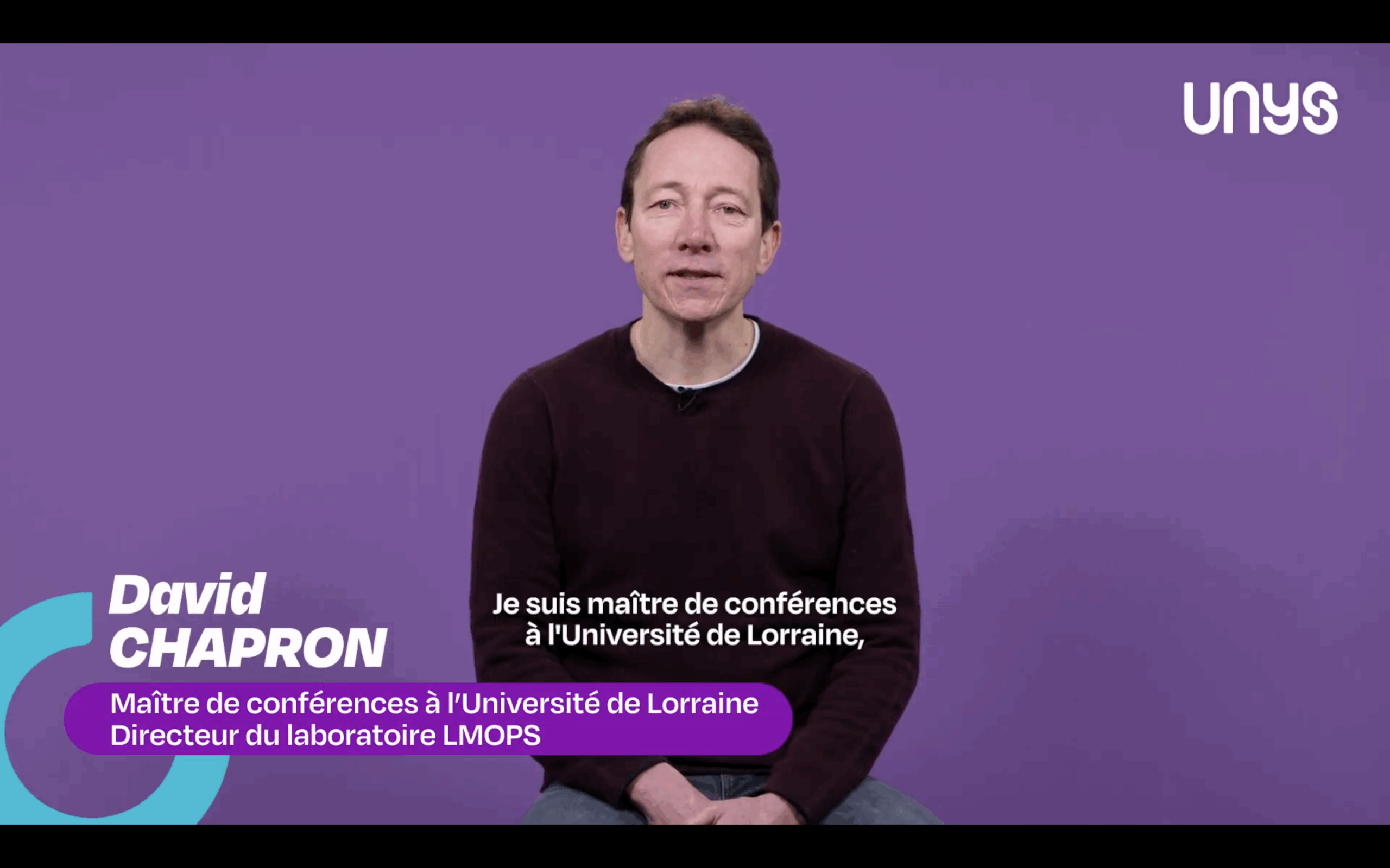Portrait de David Chapron, expert Unys